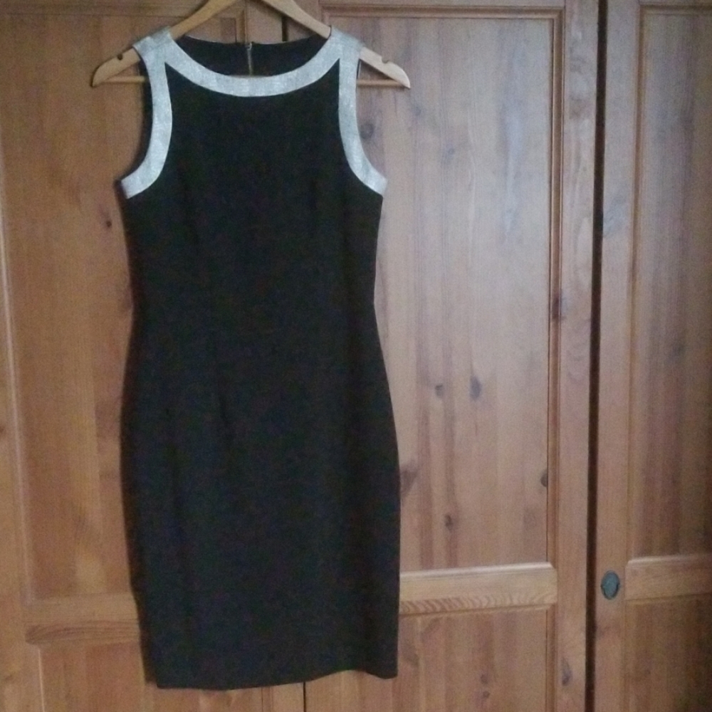 New! fitted   black above the knee  dress